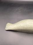Inuit Seal Green Stone Rock Sculpture Art