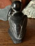Inuit Bird and Fish Soapstone Carving by Jimmy