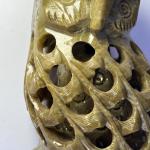 Owl Mother and Baby Soapstone Carving 4.5”