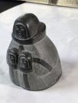 Vintage 2.5" Inuit Soapstone Woman Sculpture