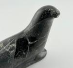 Hand Carved Inuit Seal Soapstone Sculpture