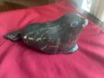 1989 Inuit Hand Carved Stone Seal by Kasadluak