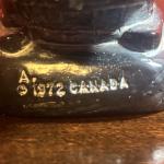 Vintage 1972 Inuit Soapstone Dog Sled Figurine