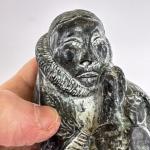 Original Soapstone Wolf Sculpture - Inuit Carving