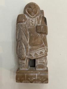 Inuit Soapstone Hunter Sculpture - 5.25”