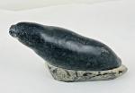 Vintage Inuit Soapstone Seal Art Carving 5