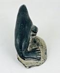 Vintage Inuit Soapstone Seal Art Carving 5