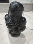 Inuit Soapstone Mother and Child Carving