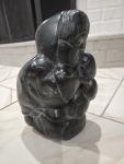 Inuit Soapstone Mother and Child Carving