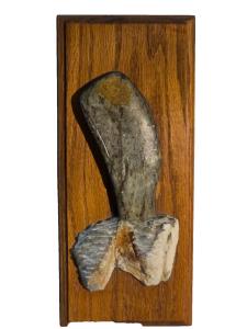 Whale Soapstone Plaque by D. Potter