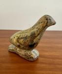Signed Inuit Stone Art Water Bird from 1950s
