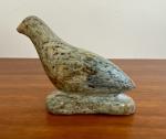 Signed Inuit Stone Art Water Bird from 1950s
