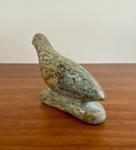 Signed Inuit Stone Art Water Bird from 1950s