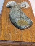 Whale Soapstone Plaque by D. Potter