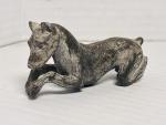 Vintage Stone Doberman Dog Carving - Folk Art