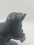 Inuit Soapstone Sea Otter Eating Fish Art