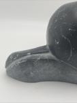 Inuit Soapstone Sea Otter Eating Fish Art