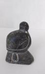 Signed Josie Papialuk Soapstone Bird Carving
