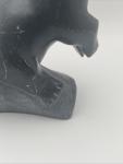 Inuit Soapstone Sea Otter Eating Fish Art