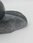 Inuit Soapstone Sea Otter Eating Fish Art
