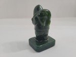 Jade Inuit Eskimo Carving Statue 2.5" Tall