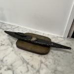 Inuit Soapstone Sculpture - Seal Hunt Boat Art