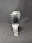 Large Inuit Soapstone Otter Carving by Peter Nauja