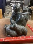 Edmund Wolf Inuit Mother and Child Sculpture