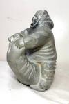 Large Antique Soapstone Inuit Walrus Sculpture