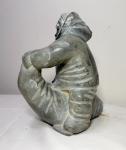 Large Antique Soapstone Inuit Walrus Sculpture