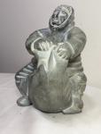 Large Antique Soapstone Inuit Walrus Sculpture