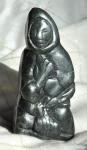 Vintage Soapstone Inuit Man Carving from Canada