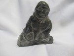 Signed Inuit Soapstone Human Figure Sculpture 4