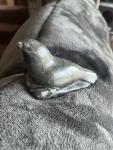 Inuit Seal Soapstone Sculpture - Hand-Carved Art