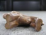 Brown Stone Lion Figurine - Inuit Art Carving