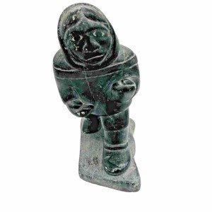 Handcrafted Inuit Soapstone Eskimo Statue 8