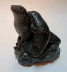 Hand Carved Soapstone Mother and Child Seals