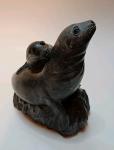 Hand Carved Soapstone Mother and Child Seals