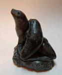 Hand Carved Soapstone Mother and Child Seals
