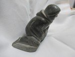 Signed Inuit Soapstone Human Figure Sculpture 4
