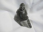 Signed Inuit Soapstone Human Figure Sculpture 4