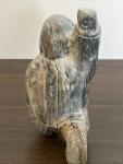 Inuit Eskimo Stone Carving Art Sculpture Signed