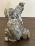 Inuit Eskimo Stone Carving Art Sculpture Signed