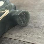 Original BEKOA LOOK Inuit Alaskan Carved Soapstone Eskimo Hunter W/ Spear