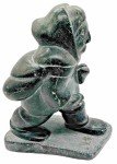 Handcrafted Inuit Soapstone Eskimo Statue 8