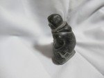 Signed Inuit Soapstone Human Figure Sculpture 4