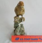 Hand Carved Stone Two Birds Sculpture 8" Tall