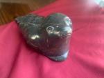 1989 Hand Carved Inuit Stone Seal by Kasadluak