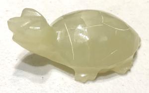 Small Vintage Stone Jade Turtle Sculpture