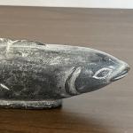Lucy Signed Inuit Fish Stone Sculpture 7.25”